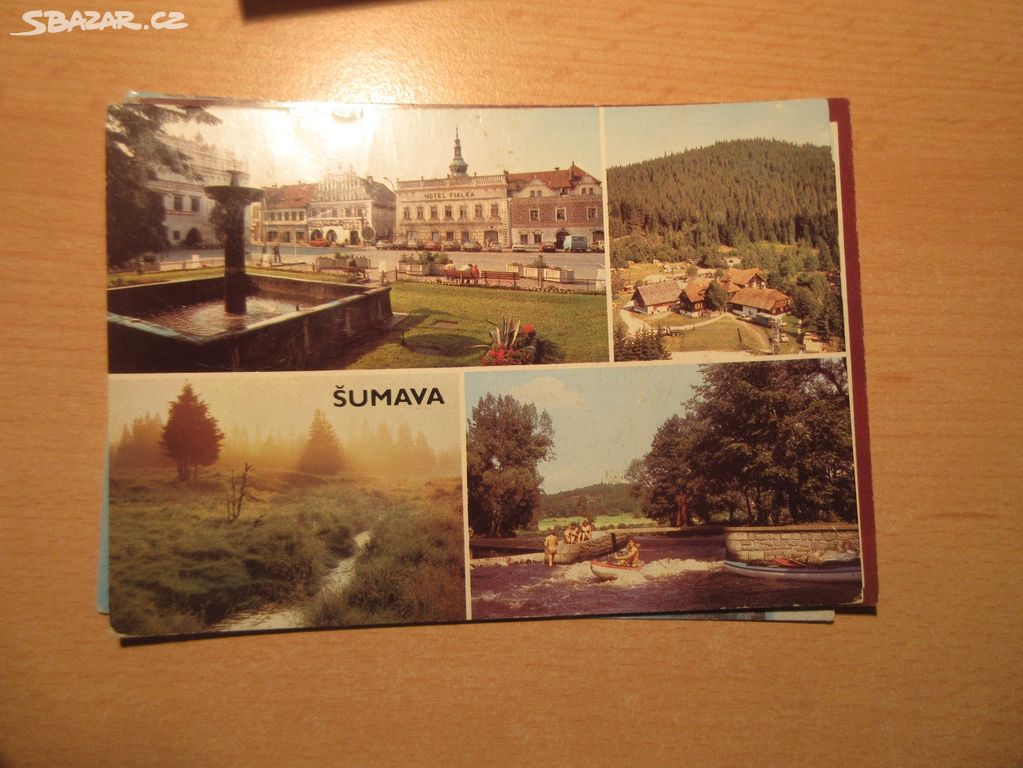 Pohlednice Šumava soubor pohlednic 6 1972+