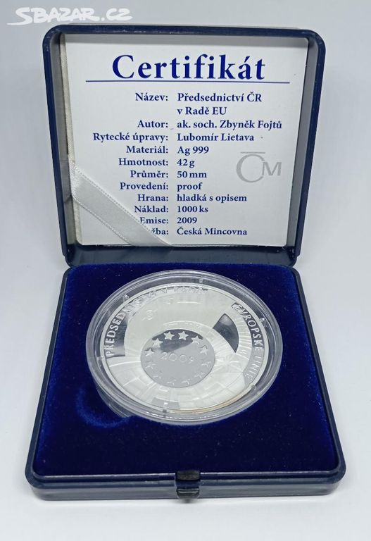 Stříbrná medaile Předsednictví ČR v Radě EU