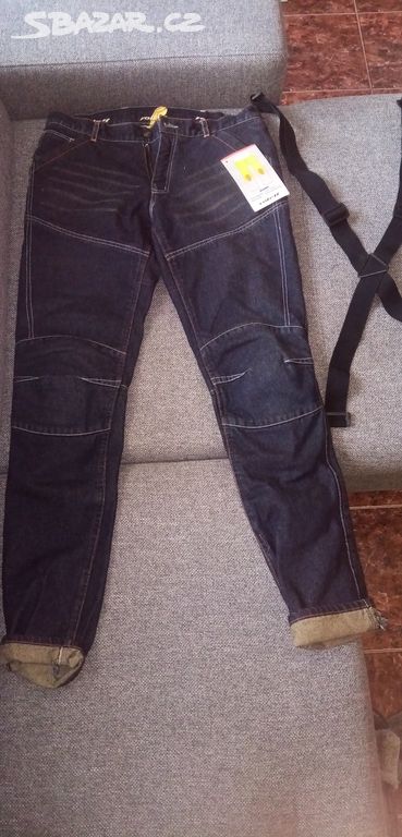 Dámské kalhoty motocyklové jeans 33 / XL NOVE