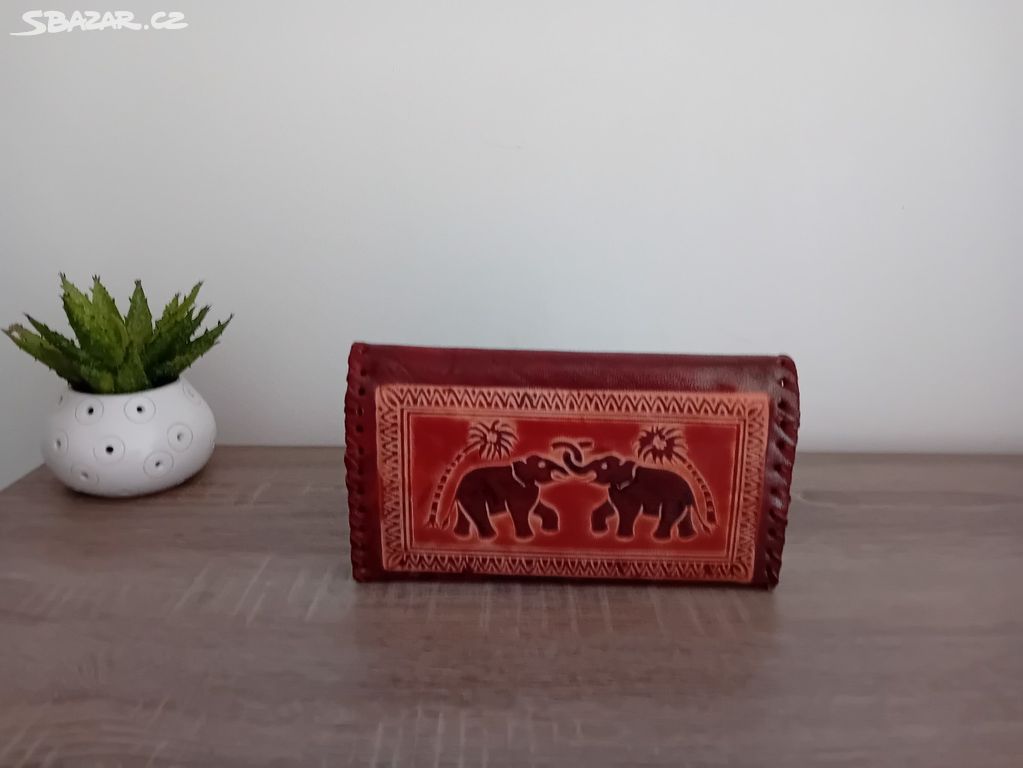 Dámská kožená peněženka Indie nová
