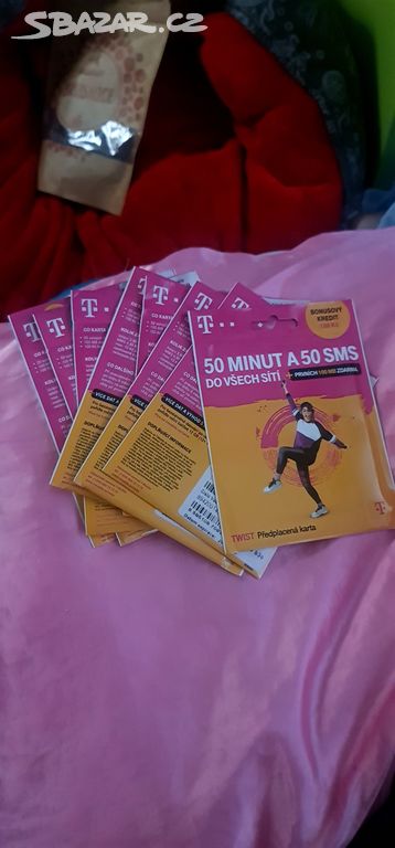 Sim karty t-mobile 50 minut a 50 SMS