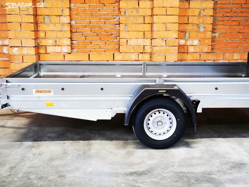 přívěsný vozík sklopný 1300 kg  380x180x25 cm