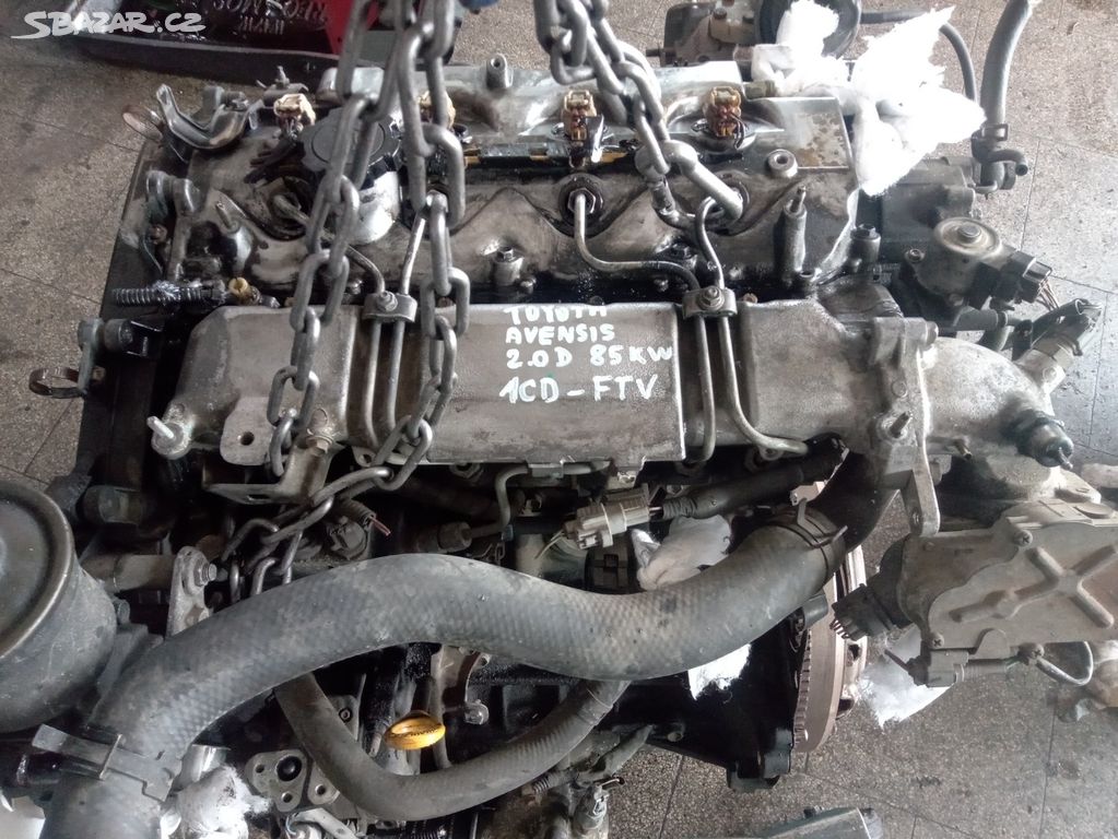 Motor  Toyota AVENSIS VERSO 2.0D 85kW kód 1CD-FTV