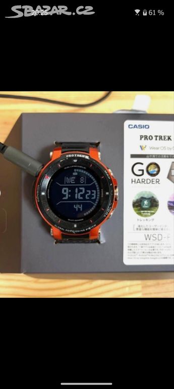 Chytré hodinky CASIO PRO TREK smart WSD-F30-RG