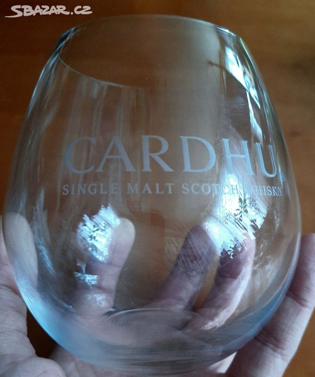Velká luxusní whisky sklenice Cardhu