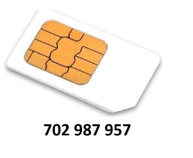 Sim karta - exkluzivní zlaté číslo: 702 987 957