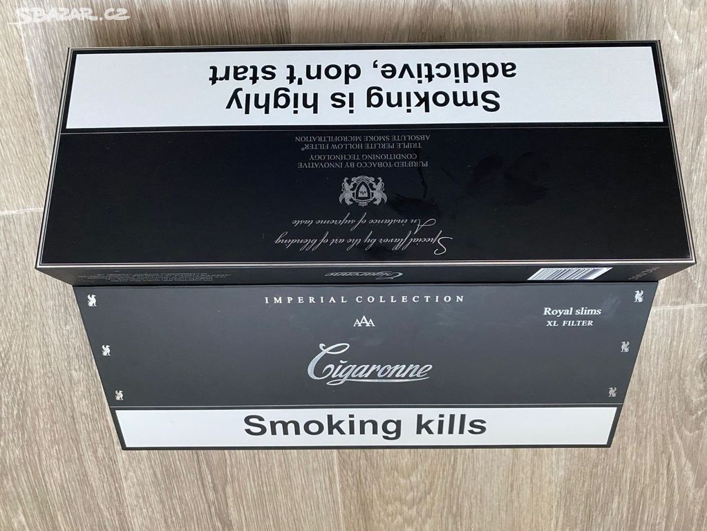 Zajímavá krabička od cigaret v top stavu
