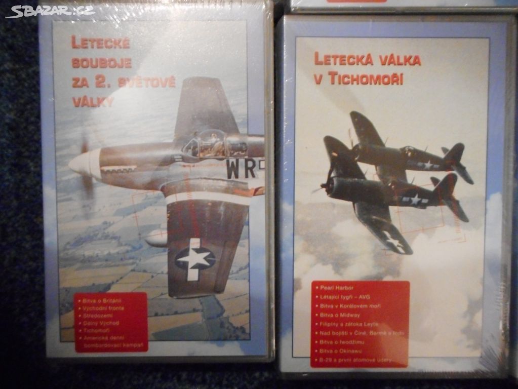 VHS kazety originál Letadla v akci