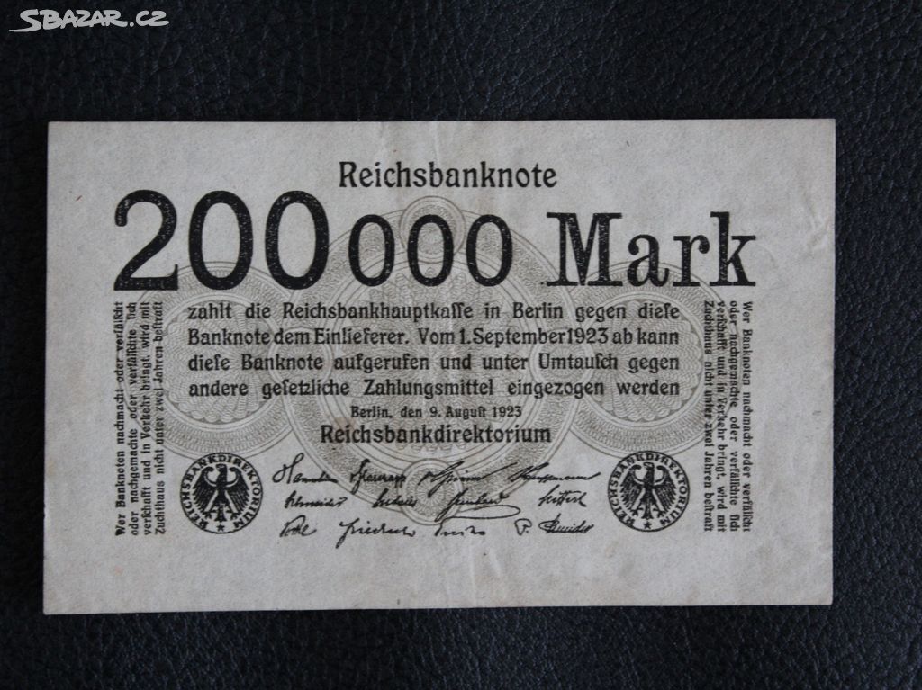 Výmarská Republika 200000 Marek 1923