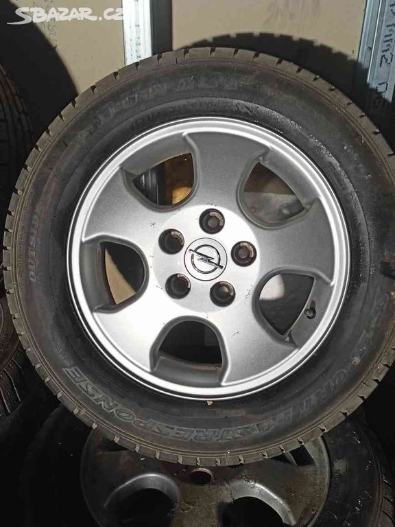 Alu disky Opel + pneu R15 5x112