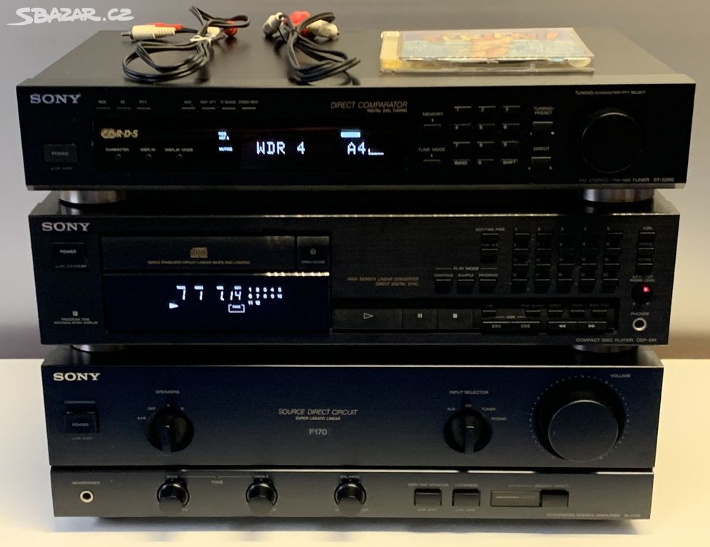 Sony TA-F170/CDP-591/ST-S390 Amplifier/ Tuner/ CD