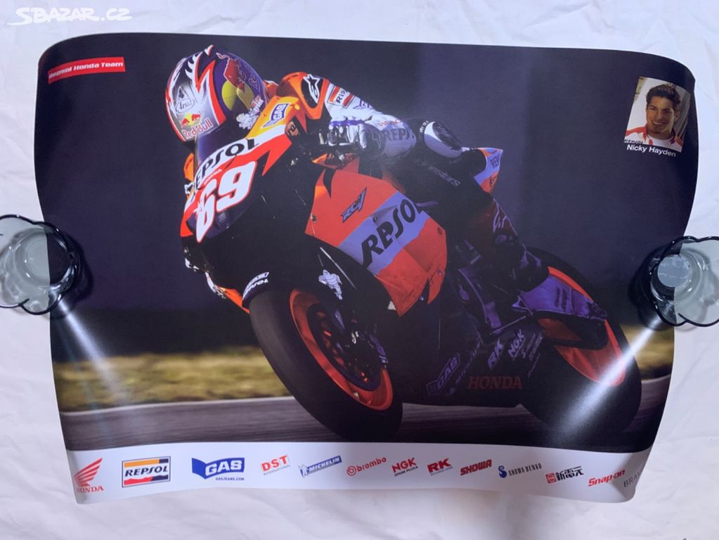 Nicky Hayden - repsol honda team - motoplakát