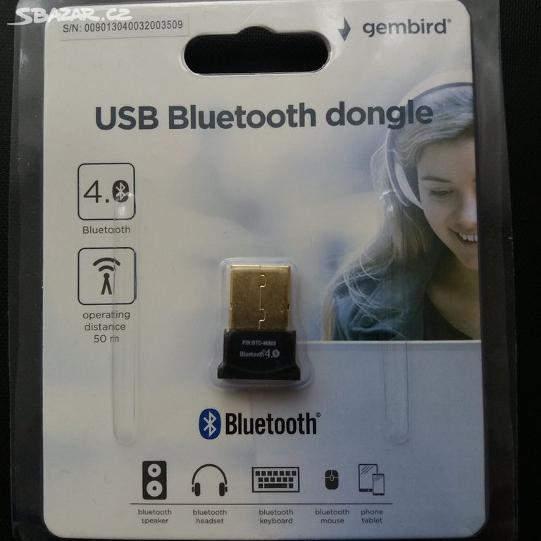 Gembird USB Bluetooth 4.0 dongle adaptér BTD-MINI5