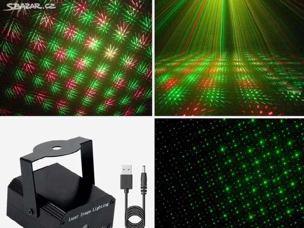 Mini disco laser (nový)