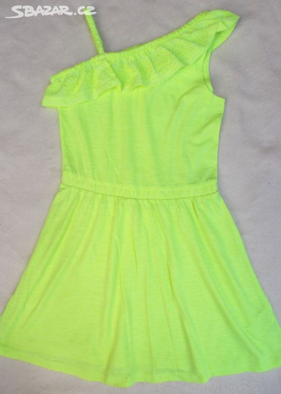 Krásné letní neon šaty C&A vel. 128