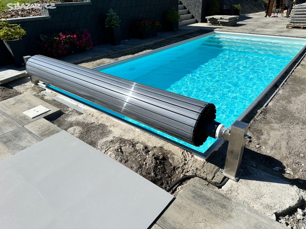 Lamelové zakrytí bazénu, Bazénová roleta 6m x 3m