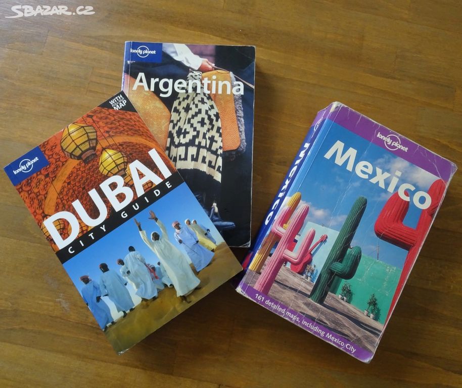 Průvodce Lonely Planet Argentina, Mexiko, Dubaj