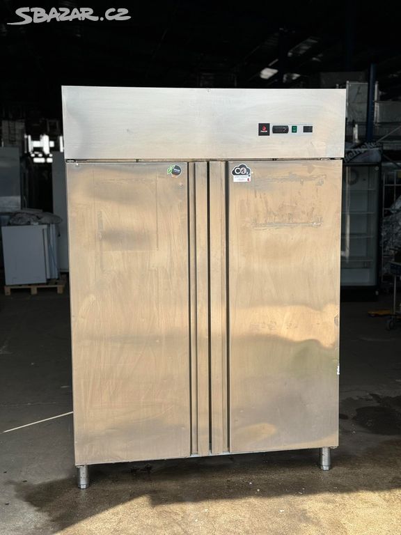 Nerezová lednice dvoudveřová 138x85x201cm