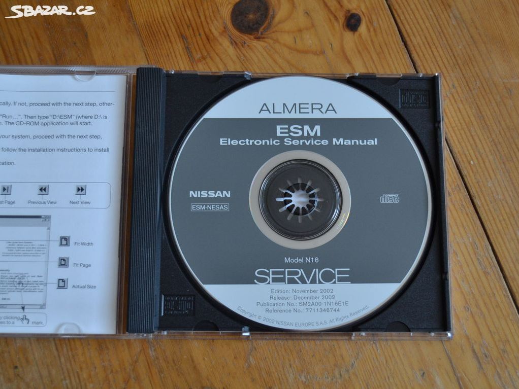 originální servisní manuál NISSAN ALMERA N16