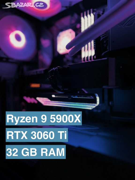 Herní PC sestava Ryzen 9 5900X RTX 3060 Ti, ZÁRUKY
