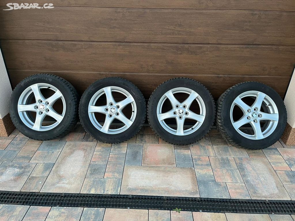 Zimní Alu sada 205/55/R16 5x112 Škoda