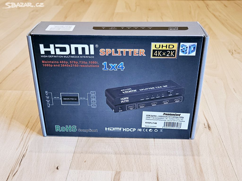 HDMI Splitter 1x4 UHD 4K