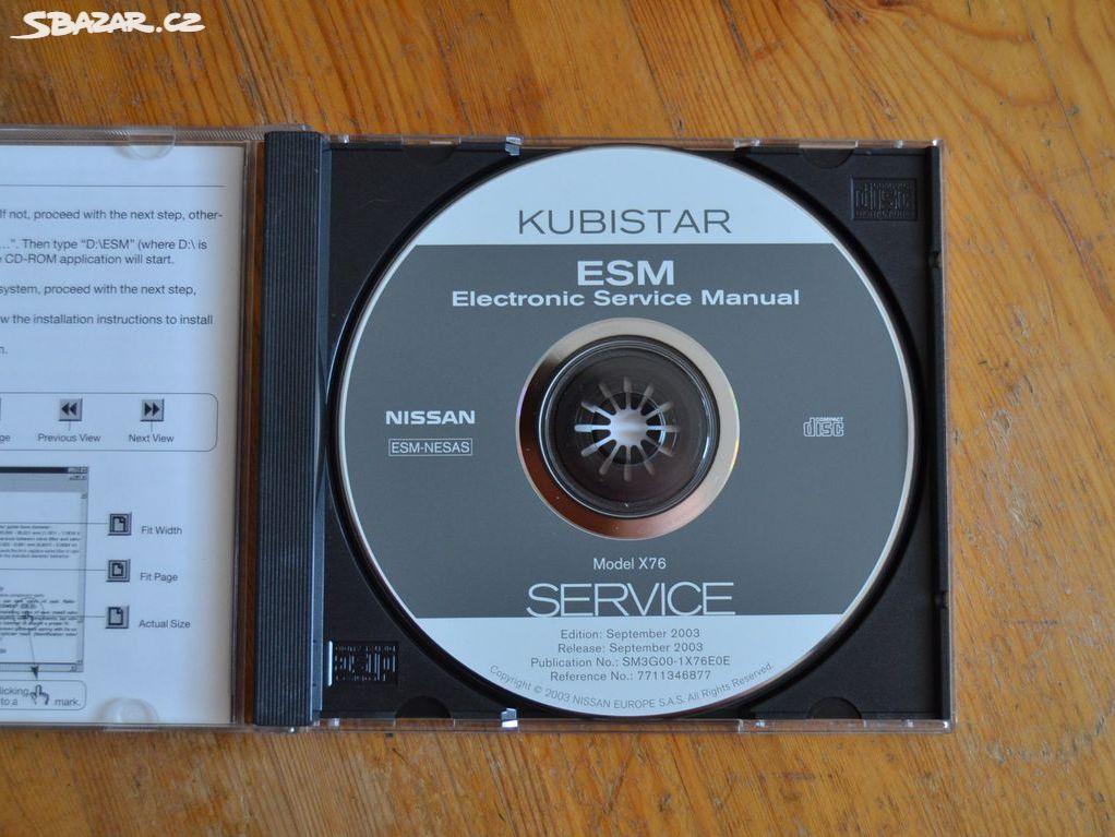 originální servisní manuál NISSAN KUBISTAR X76