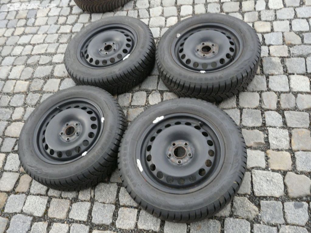 ZIMNÍ PNEU + DISKY 185/65R15 ŠKODA VW SEAT