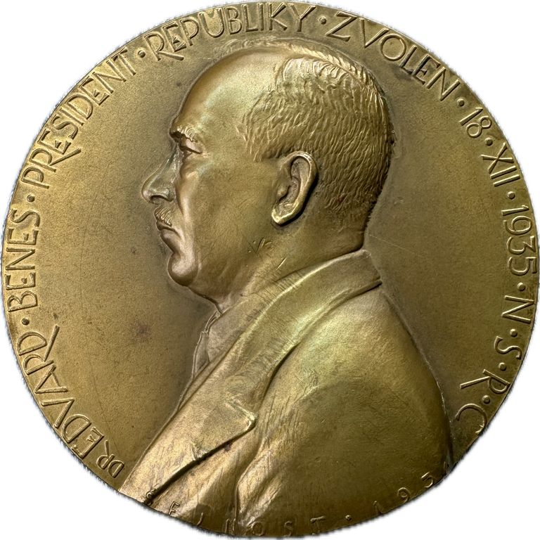 AE medaile 1936, Edvard Beneš zvolení prezidentem