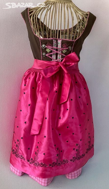 dámské dirndl selské šaty vel. 38