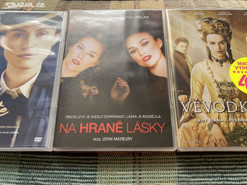 3x DVD Keira Knightley (VÉVODKYNĚ, COLETTE, ...)