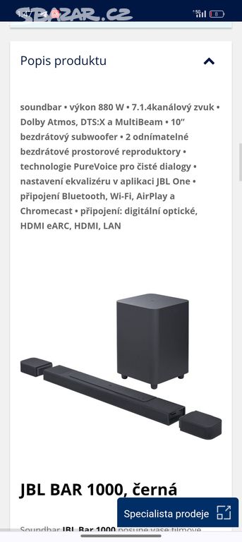 Soundbar JBL BAR 1000