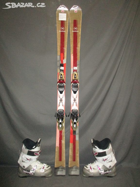 Dámské lyže ROSSIGNOL UNIQUE 156cm + Lyžáky 26,5cm