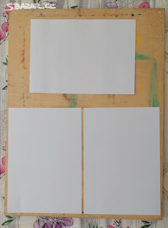 Desky na malování 12ks, A1, dřevěné