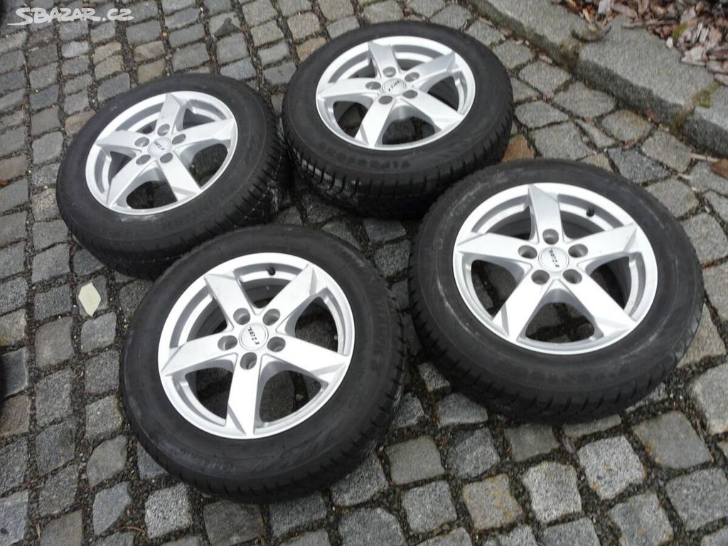 ALU KOLA + ZIMNÍ PNEU 185/65R15 SEAT 15" VW ŠKODA