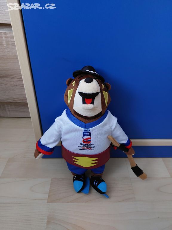 Plyšový maskot Macejko IIHF 2019