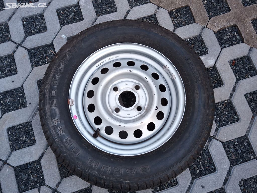 Plechový disk s pneu 4x100, 4,5Jx13, ET30