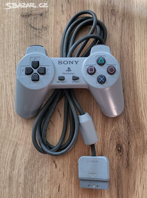 PS1, PSX ovladač Sony SCPH-1080 šedý, 01