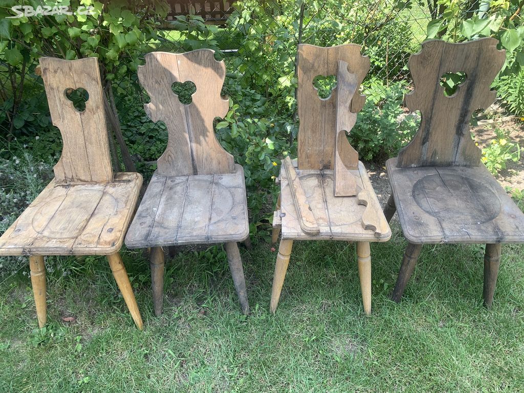 Dřevěné židle masiv
