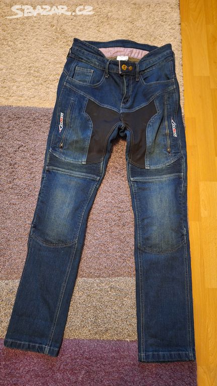 Moto kalhoty dámské MBW Kevlar Jeans