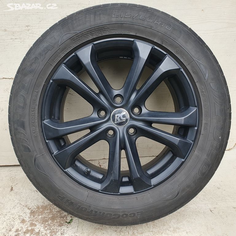 Alu kola Brock 16" 5x108, letní pneu Fulda 215/60