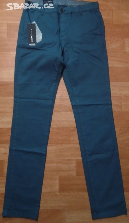 Modré skinny chino kalhoty Gas/29-S/38cm/103cm
