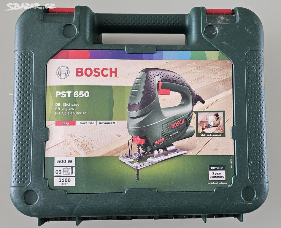 Přímočará pila Bosch PST 650 Compact + kufr