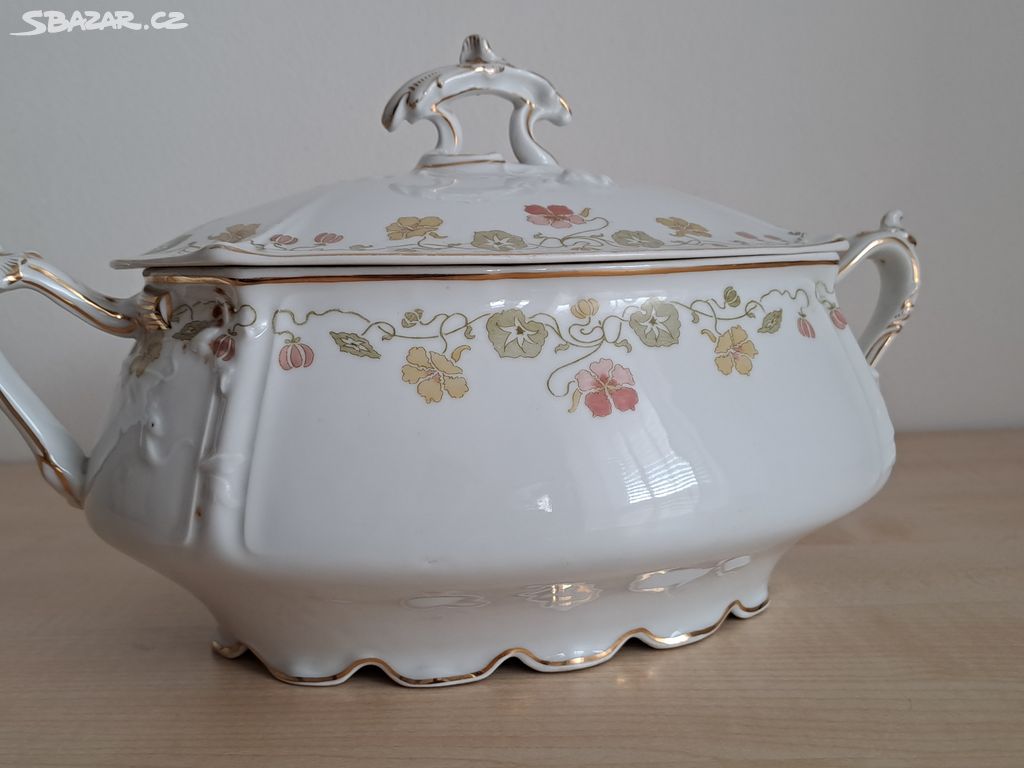 Stará polévková terina porcelánová