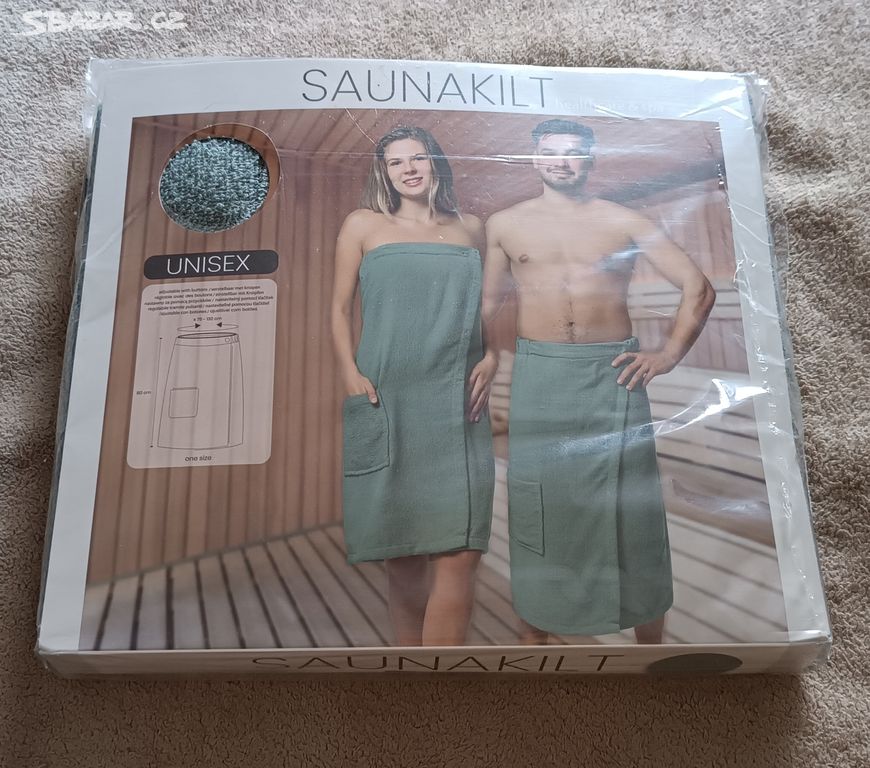 NOVÉ --- Saunovací kilt - osuška sauna