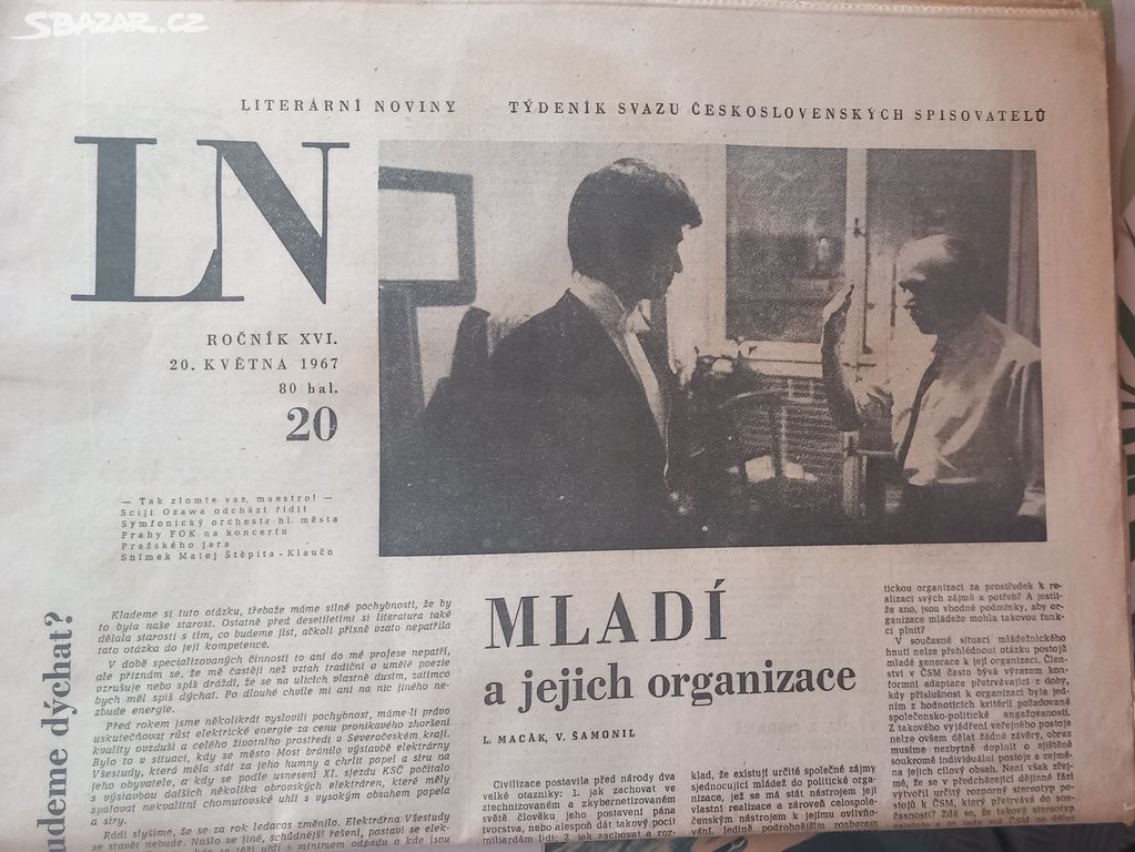 Literární noviny roč. XIV. č. 20,21 rok 1967