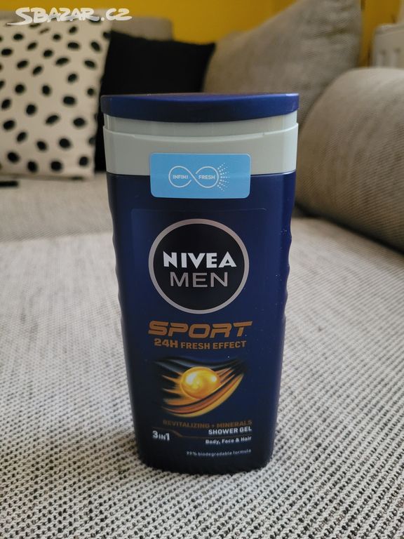 Nový pánský sprchový gel Sport 3 v 1 zn. Nivea