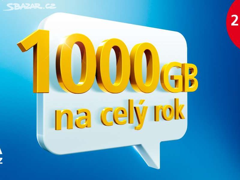 SIM karta O2 Datamanie 1000 GB do 12/2024