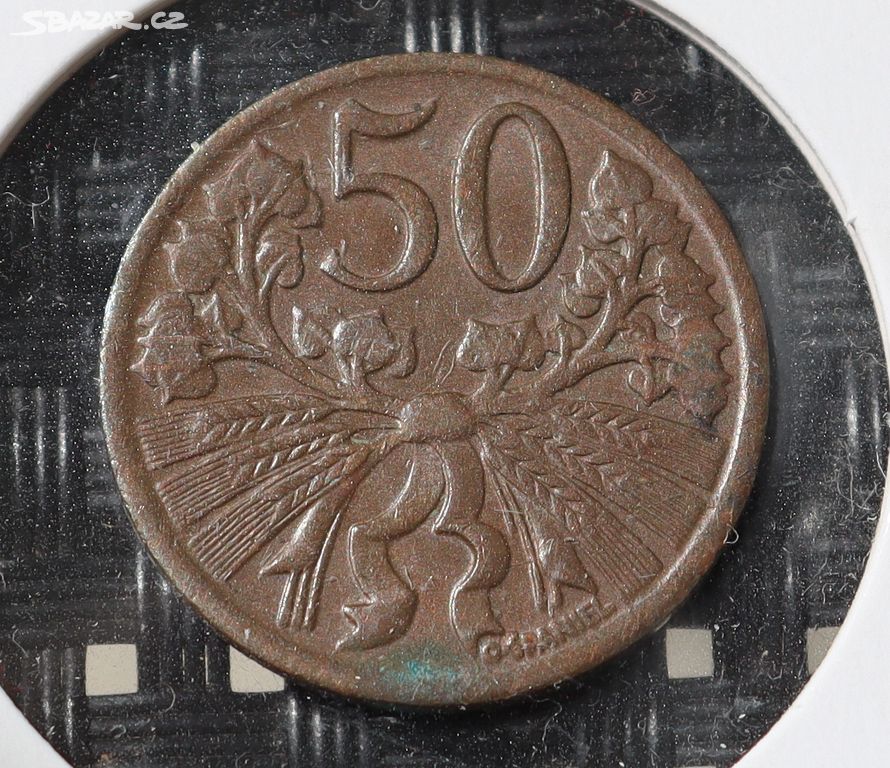 Mince 50 haléř 1949 ČSR