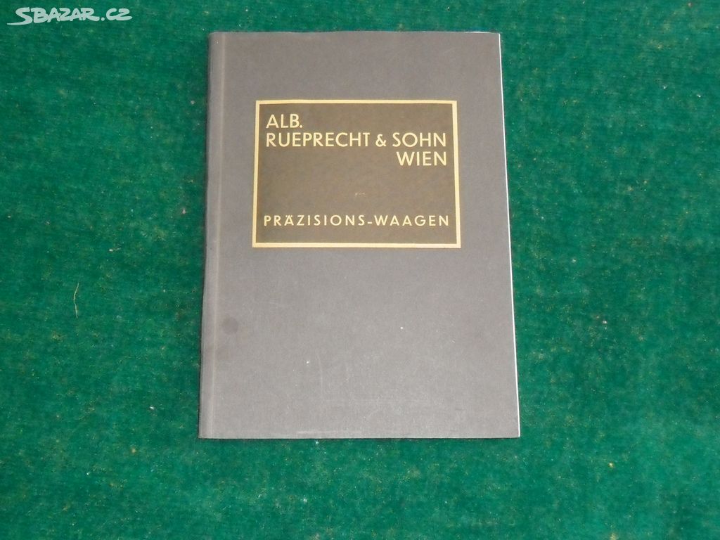 Katalog 70 Rueprecht a sohn Wien - waagen (váhy)